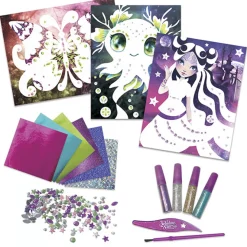Nebulous Stars Set dibujo glitter and foil art