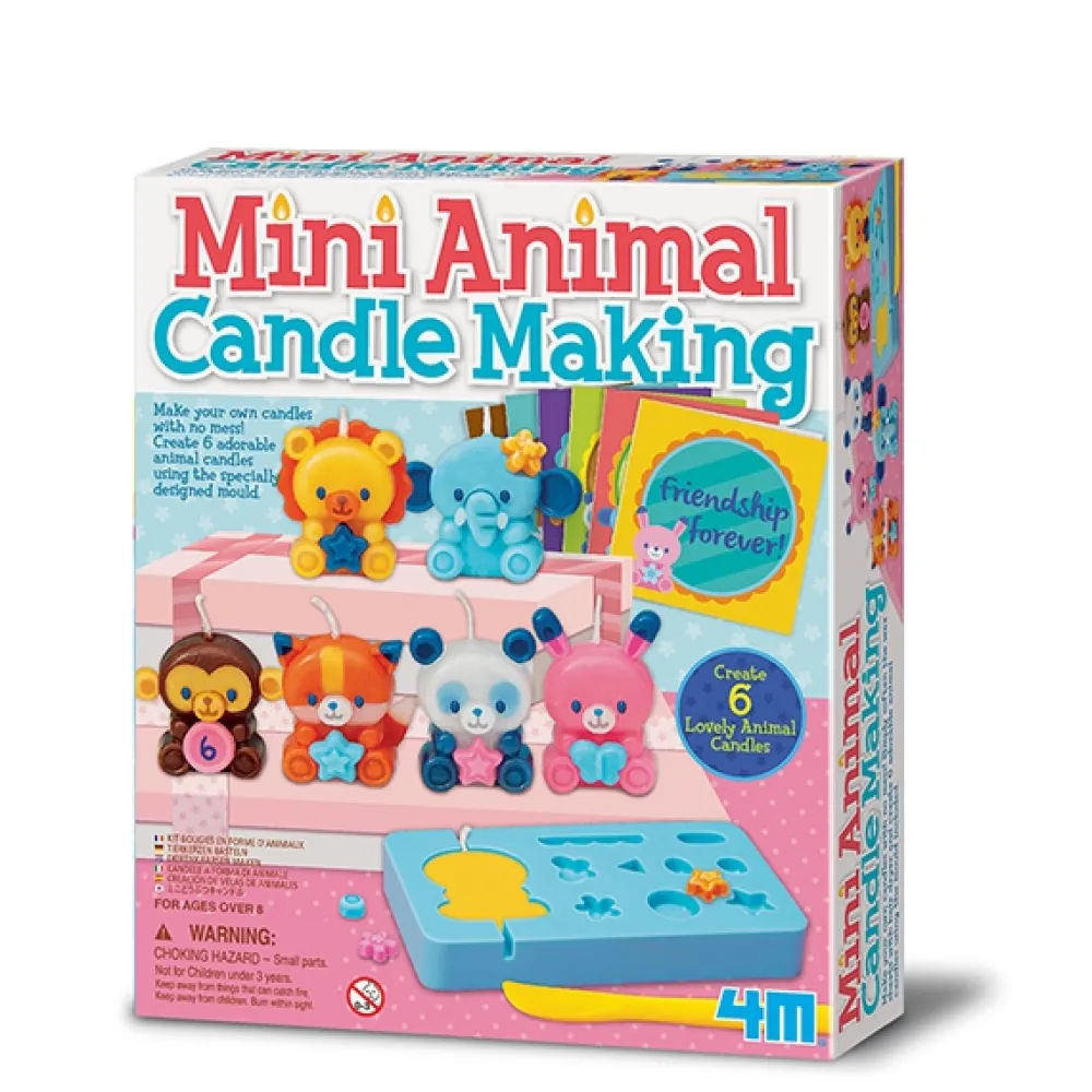 4M Set mini velas animales
