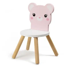 EUREKAKIDS Silla infantil de madera – Osito Kirumy®