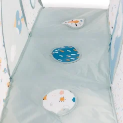 EUREKAKIDS Túnel de gateo y juegos para bebés con 3 bolas incluidas