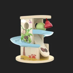 LITTLE ROOM Tobogán de Madera – Pulsa y Desliza