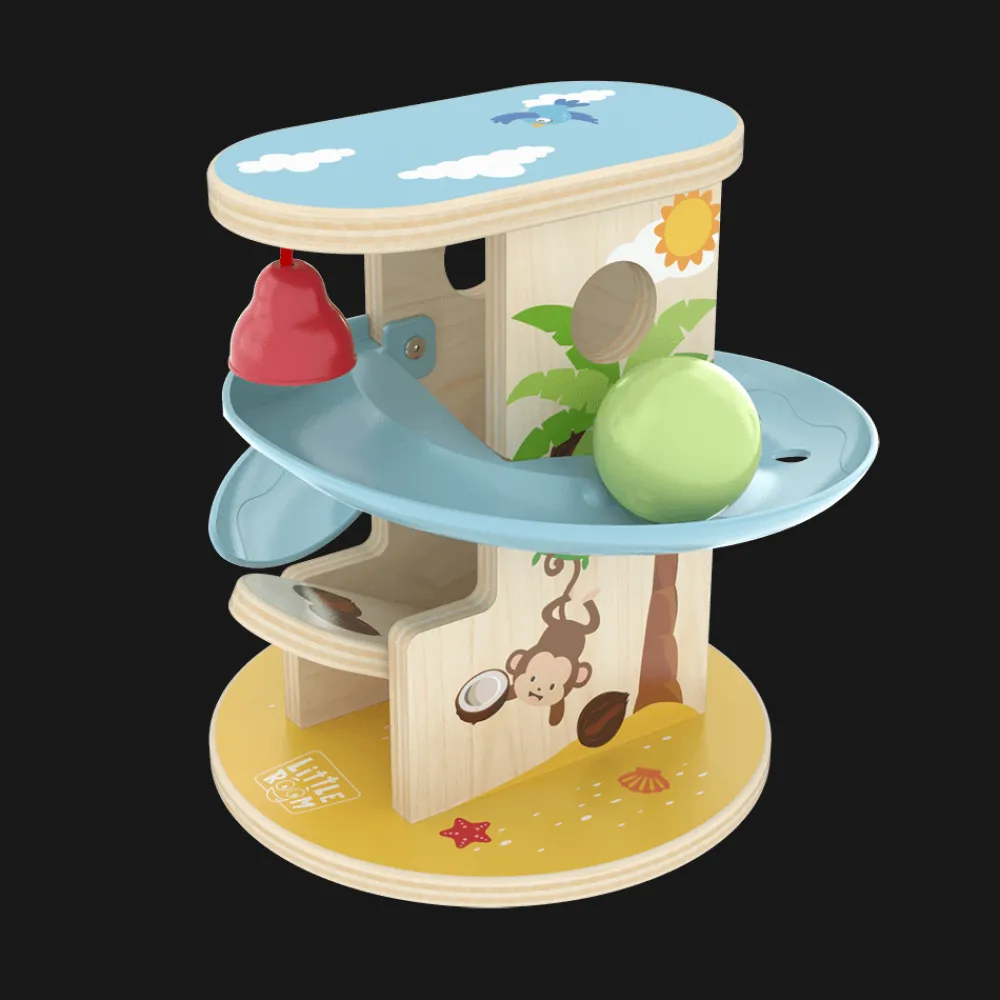 LITTLE ROOM Tobogán de Madera – Pulsa y Desliza