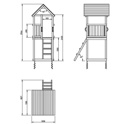 MASGAMES Torre con múltiples actividades kiosk