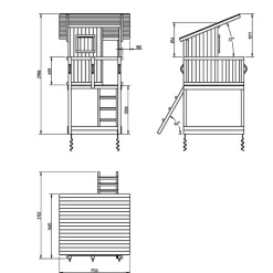 MASGAMES Torre con múltiples actividades beach hut