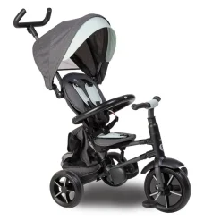 EUREKAKIDS Triciclo evolutivo Roady Folding Trike 6 etapas – Color menta