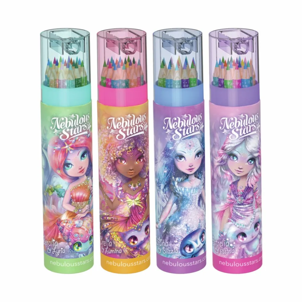 Nebulous Stars Tubo de colores con sacapuntas –