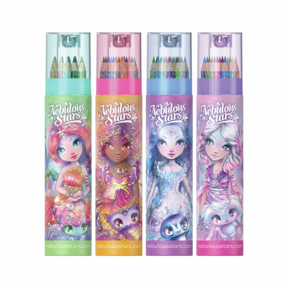 Nebulous Stars Tubo de colores con sacapuntas –