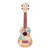 EUREKAKIDS Ukelele realista de 56 cm con 4 cuerdas ajustables