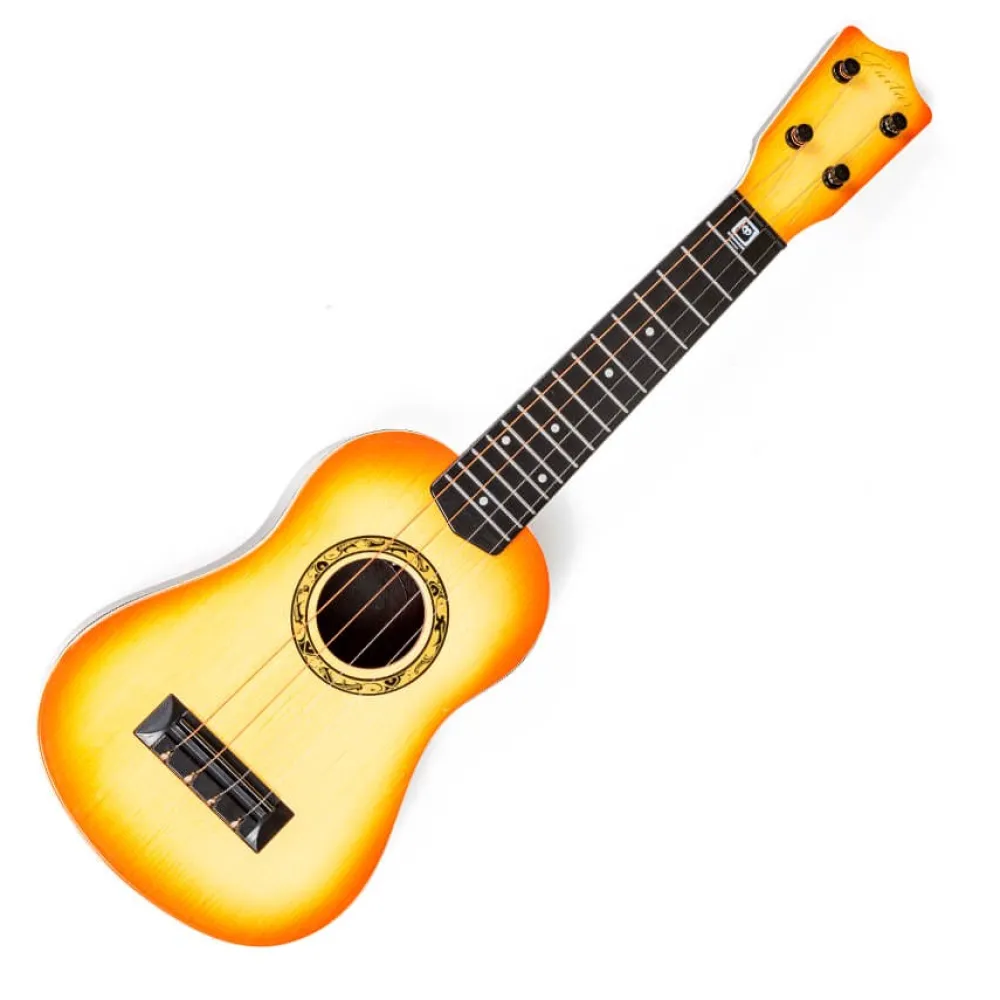 EUREKAKIDS Ukelele realista de 56 cm con 4 cuerdas ajustables