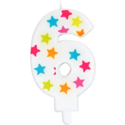 SCRAP COOKING Vela cumpleaños del número 6