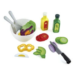 HAPE Verduras de madera con cuchillo de juguete para aprender a hacer ensaladas