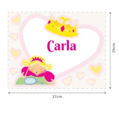 EUREKAKIDS STK Vinilo de princesa con nombre