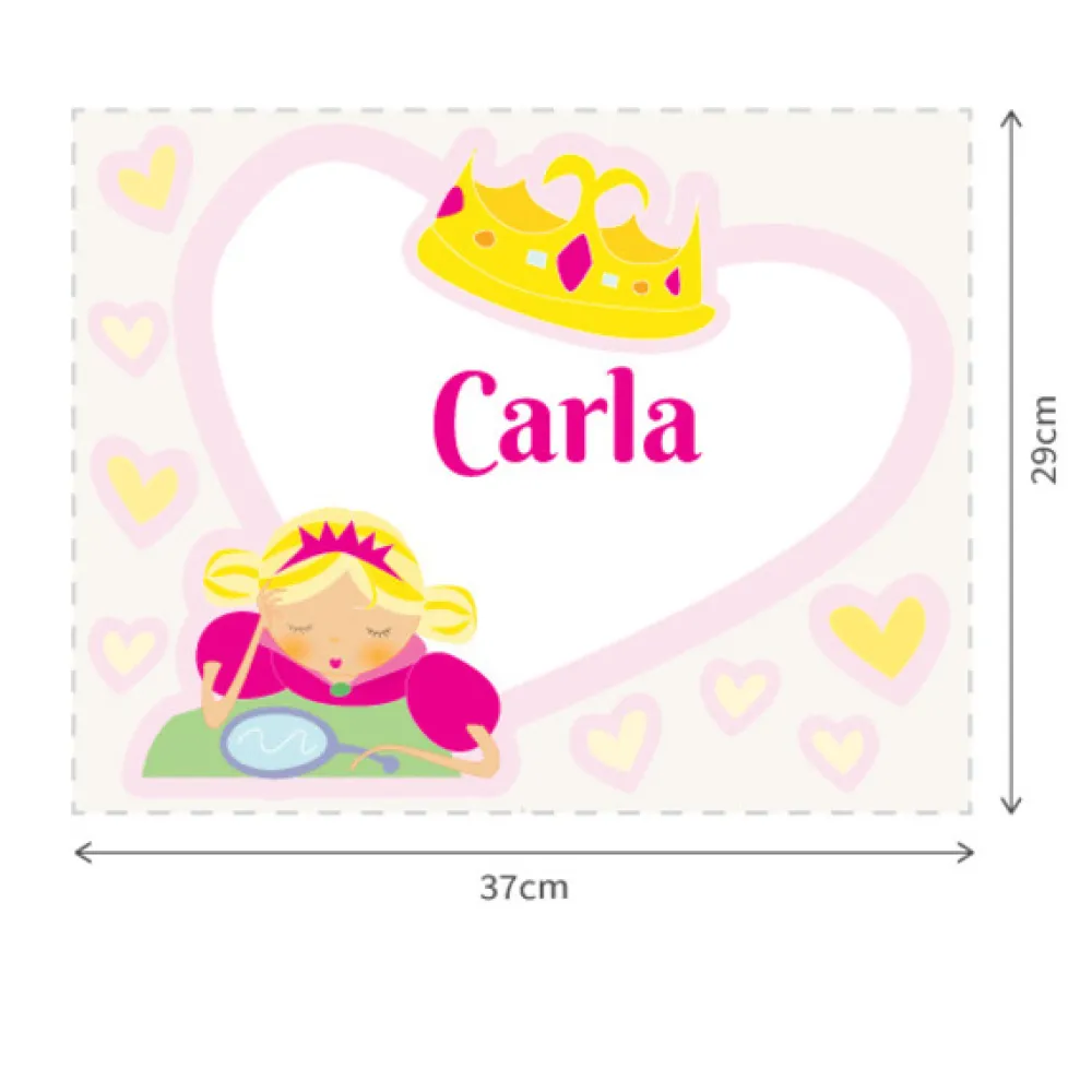 EUREKAKIDS STK Vinilo de princesa con nombre