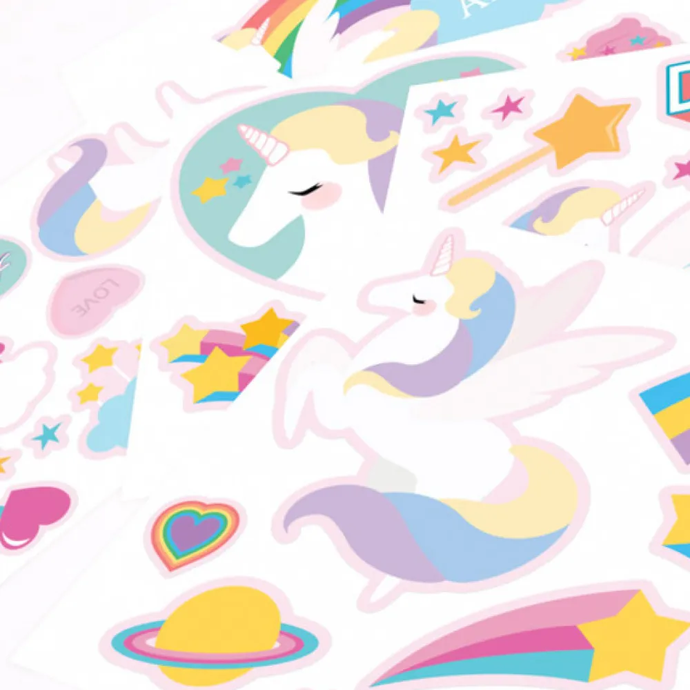 EUREKAKIDS STK Vinilo de unicornios personalizable