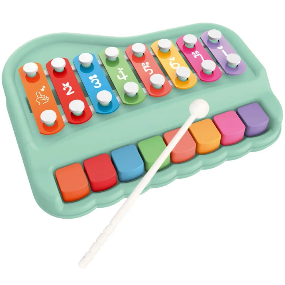 EUREKAKIDS Xilófono y piano 2 en 1